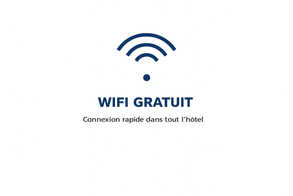 Wi-Fi gratuit et connexion rapide à l’Hôtel Café de Paris de Barneville-Carteret